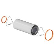 Удлинитель коаксиальный универсальный D60/100 L250 мм (Y-025M)