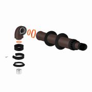 Комплект коаксиальный D60/100 L750 мм (К-0,75 BRS) коричневый антилёд универсальный