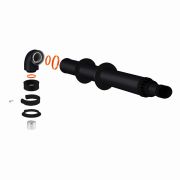 Комплект коаксиальный D60/100 L1000 мм (К-1,0 BLS) черный антилёд универсальный