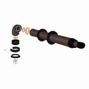 Комплект коаксиальный D60/100 L1000 мм (К-1,0 BRS) коричневый антилёд универсальный