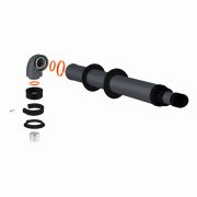 Комплект коаксиальный D60/100 L1000 мм (К-1,0 GS) серый антилёд универсальный